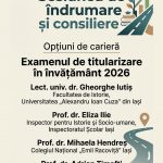Image for 16 martie 2026 – Opţiuni de carieră: Examenul de titularizare în învăţământ 2026